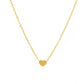 Jewelry Almond Heart Shaped 26 Letters Pendant Necklace Ladies Heart Short Accessories Necklace