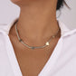 1168 Minority Net Red Necklace Snake Bone Chain Heart Cold Necklace Simple Sweet and Spicy Metal Necklace Female