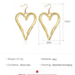 Ins personality irregular love earrings fashion simple temperament trendy metal exaggerated earrings female