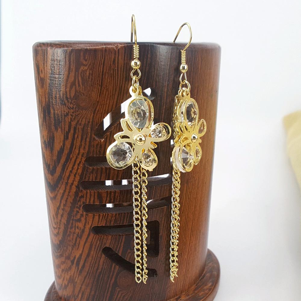 Long Tassel Earrings Simple Earrings Alloy Ear Jewelry Exaggerated Earrings Earrings