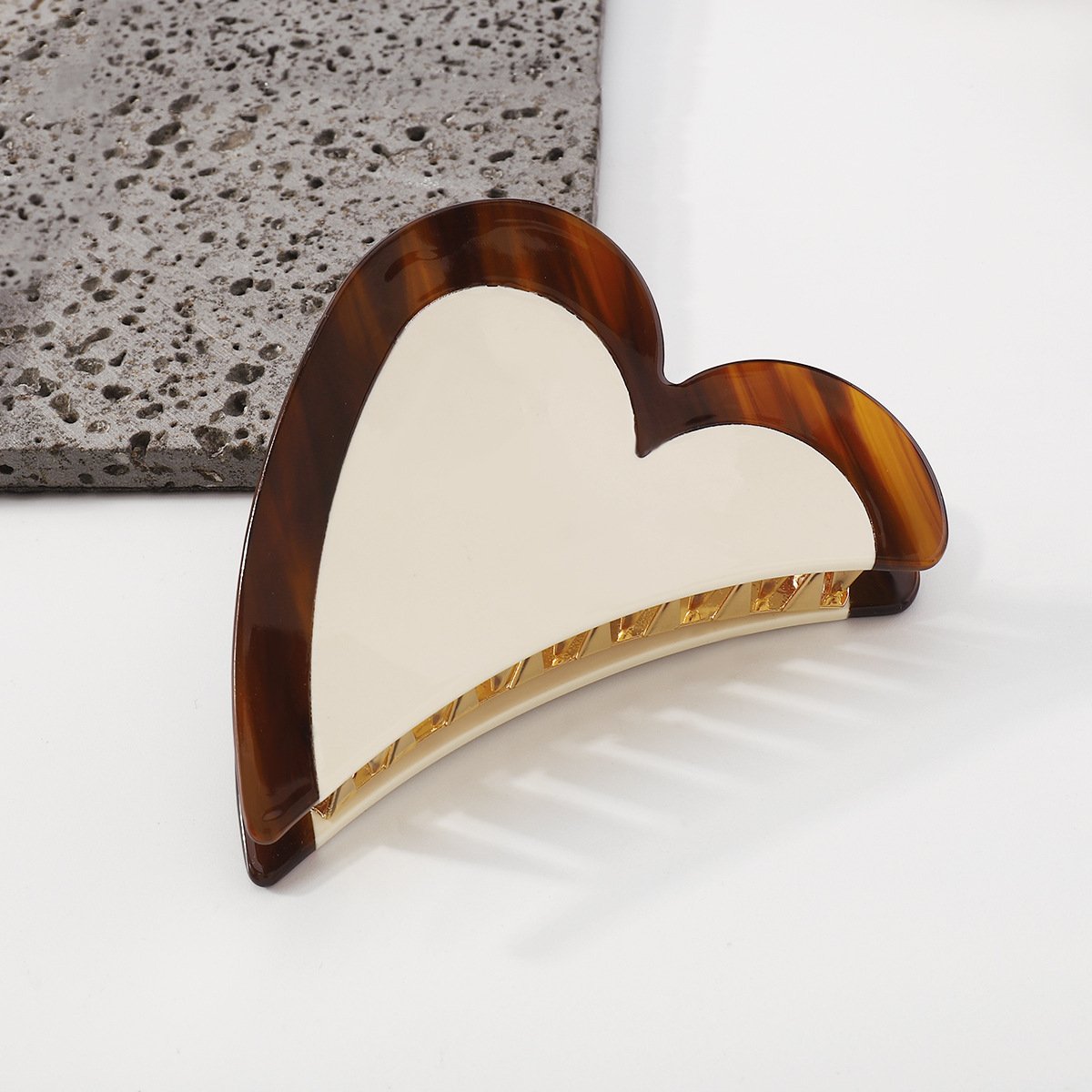 F431 Geometric net red fashion fun clip plate resin flower love cute girl heart plate hair clip