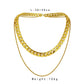 Popular fashion double-layer exaggerated metal twist chain thick personality versatile hip-hop multi-layer necklace jewelry female