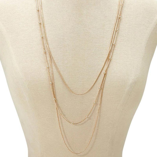 Jewelry Multilayer Bead Chain Elegant Ball Layer Necklace Sweater Chain Trend Necklace