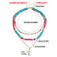 Jewelry fashion multi-layer color bohemian pearl pendant necklace necklace personality versatile necklace