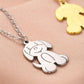 Personalized titanium steel necklace female glossy puppy necklace female niche design small jewelry