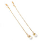 Wings with the same style of glasses hanging chain pearl chain multi-functional double buckle chain fashion sunglasses chain decorative glasses
