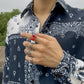 Jewelry Punk Hip-Hop Metal Skull Men's Ring Vintage Diamond Butterfly Ring Hand Jewelry