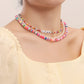 Jewelry Bohemian multi-layer color soft pottery small rice bead necklace female imitation pearl necklace ins