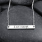 Explosive jewelry IamEnough I am fed up with good friends couple necklace