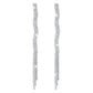 E1745 Catwalk Dinner Long Tassel Rhinestone Earrings Creative Wave Pattern Irregular Light Luxury Earrings