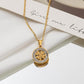 Kuaishou live broadcast fashion inlaid zircon four-leaf clover necklace femininity girls high sense creative simplicity