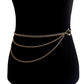 Jewelry ins metal multi-layer body chain waist chain female alloy lightning navel chain waist chain