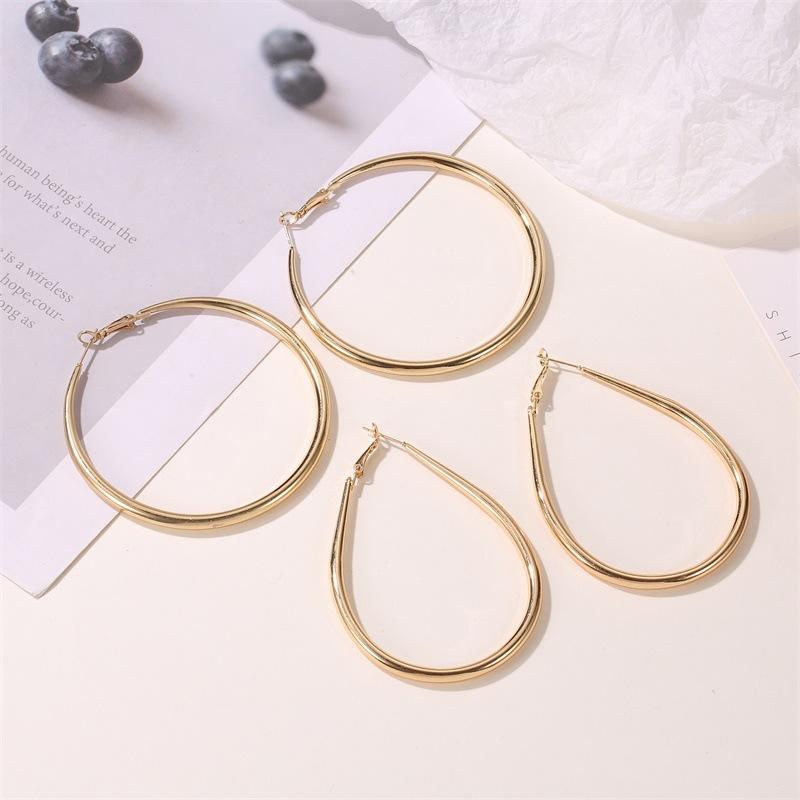 Earrings simple fashion exaggerated big earrings punk street style trendy earrings temperament earrings