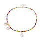 Jewelry Color Handmade Rice Beads Necklace Female Ethnic Pearl Shell Asymmetrical Necklace