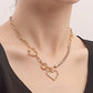 Jewelry Hip Hop Geometric Sweet Cool Heart Single Layer Necklace Personality Claw Diamond Mix and Match Fashion Necklace
