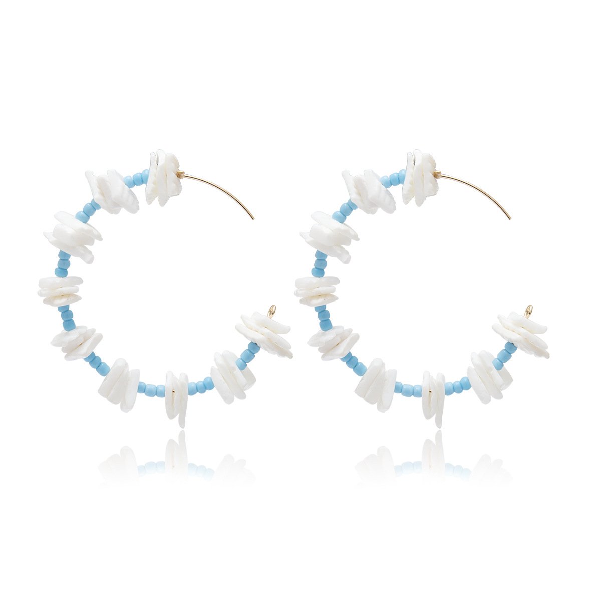 Jewelry Beads Beaded Earrings Earrings Bohemian Geometric Broken Shell Earrings Women