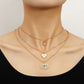 Jewelry Love Pendant Devil's Eye Multilayer Necklace Sweater Chain Trendy Cool Versatile Fashion Necklace