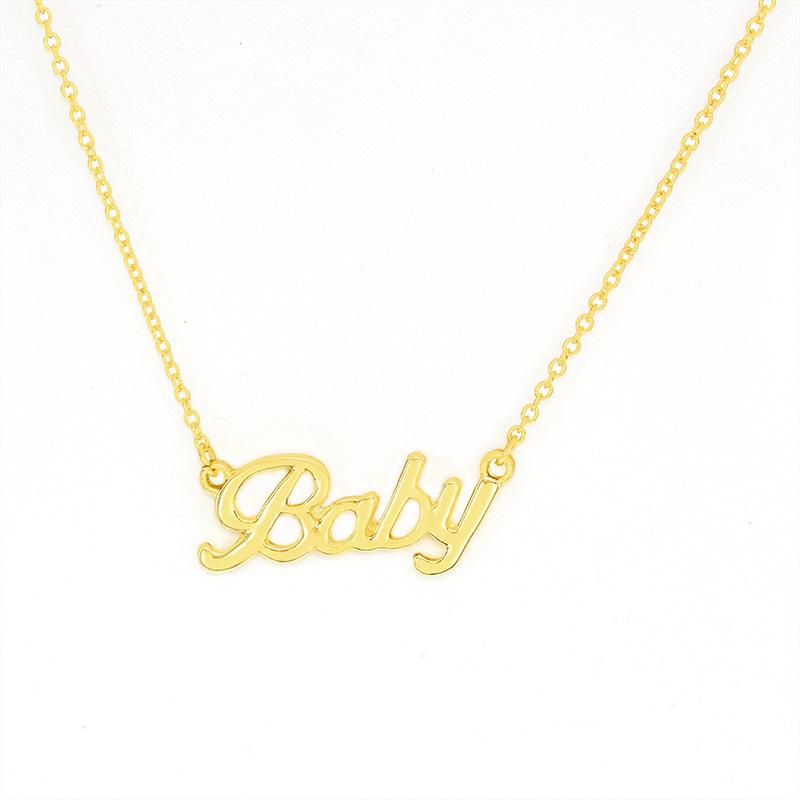 19 years of explosive baby necklace baby necklace handmade letter pendant accessories