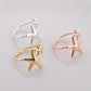 Starfish open ring female adjustable five-pointed star ring jewelry