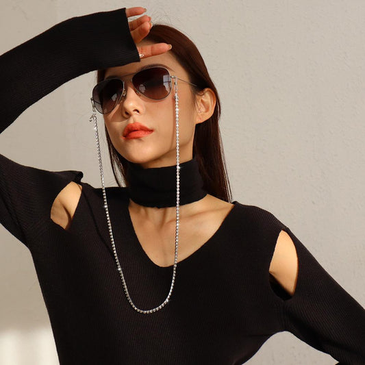 EC4 creative accessories diamond claw chain light luxury hanging neck mask chain simple anti-lost glasses chain women