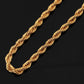 Men's Personality Fashion Gold Necklace Twist Chain Simple Versatile Items Jewelry