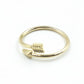 Fashion Jewelry Couple Fashion Arrow Opening Adjustable Ring Female Geometric Opening Ring