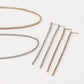 N139 Temperament niche earrings necklace rhinestone claw chain single-layer party dinner shining necklace earrings
