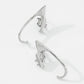 E1158 Simple no pierced ear hanging personality night jump di diamond earrings slim fashion earrings women