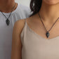 Fashion Couple Irregular Meteorite Texture Necklace Hip Hop Trend Line Up Jewelry Necklace
