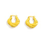 Jewelry metal texture U-shaped twist earrings female retro cold geometric all-match earrings