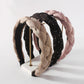 F3911 Simple hair accessories, fashion, personality, creative twist braids, diamond-studded fabric headbands for women