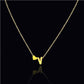 Fashion Jewelry Simple Peach Heart Shaped Letter Necklace Temperament Versatile Letter Love Clavicle Chain Necklace