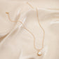 Classic Design Ladies Fashion Simple Pearl Water Drop Short Snake Bone Necklace Necklace Jewelry