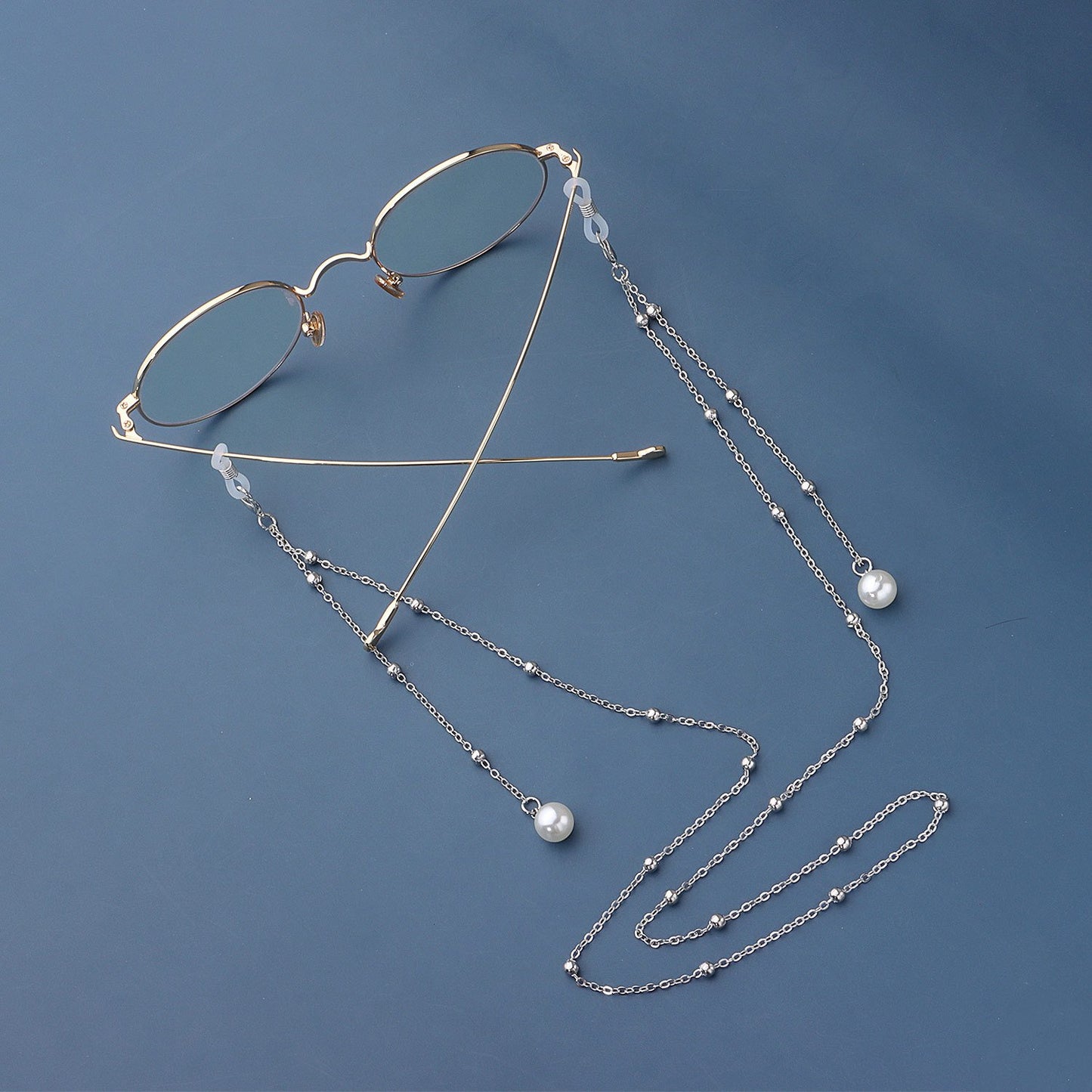 Jewelry Pearl Tassel Long Glasses Chain Metal Ball Chain Mask Face Mask Fixed Accessories