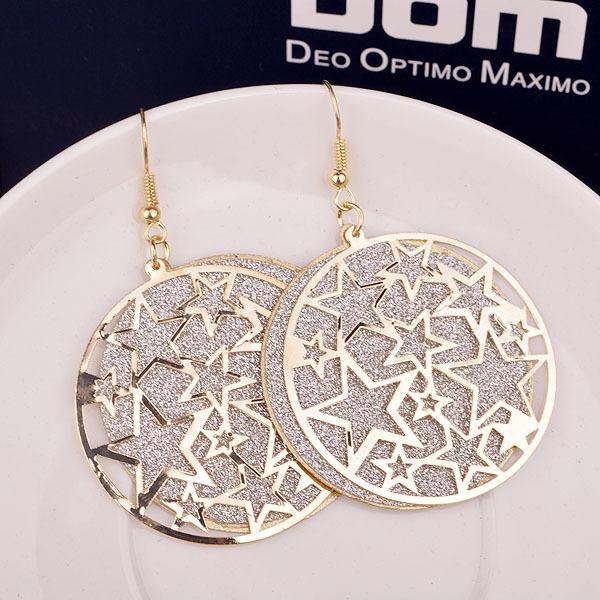 High Quality Irregular Five Pointed Stars Multi-level Frosted Earrings Women Fashion Earrings