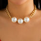 Jewelry Temperament Retro Imitation Pearl Chain Clavicle Necklace Simple Versatile Beaded Double Layer Necklace