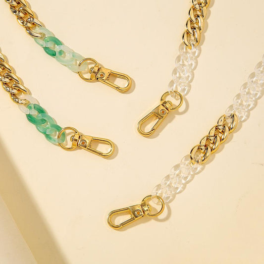 Resin Transparent Imitation Jade Simple Chain Mask Chain Creative Colorful Handmade Glasses Chain