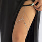 Jewelry Simple Double Layer Sequin Tassel Thigh Chain Feminine Stretch Chain Geometric Body Chain