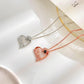 Diamond MOM Letter Heart Shaped Necklace Fashion Personality 1 Language Projection Clavicle Chain Mother's Day Necklace