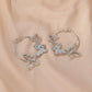 Earrings Retro Exaggerated Three Butterfly Earrings Femininity Hollow Three Butterfly Earrings Earrings