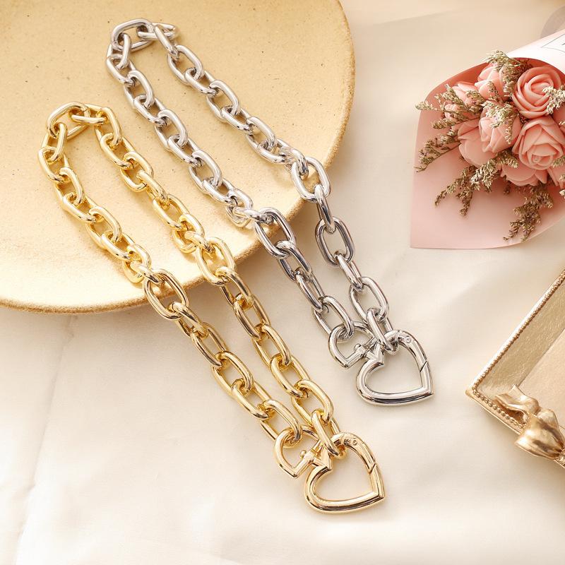 Jewelry Personality Fashion Simple Necklace Sweater Chain Bracelet Heart Necklace