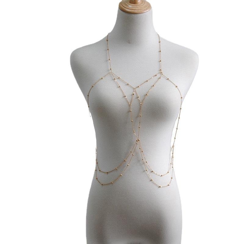 Jewelry Bikini Body Chain Beach Jewelry Sexy Interest Multilayer Tassel Body Chain Female Chest Chain