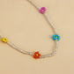 Necklace Jewelry Bohemian Transparent White Rice Beads Colorful Daisy Flower Necklace Necklace Female Niche Design