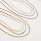 N1267 French elegant light luxury stacked necklace female snake bone chain pearl multi-layer simple show necklace