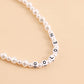 Jewelry niche GOLDEN letter imitation pearl necklace necklace female beaded necklace babes ins