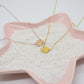 Fashion lucky four-leaf clover necklace female simple four-leaf clover collarbone chain titanium steel pendant