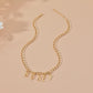 diy simple handmade alloy English word letter necklace hip-hop couple pendant short chain men and women