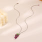 Handmade Beaded Grape Necklace Versatile Personality Fashion Fruit Jewelry Female Cute Temperament Necklace