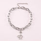 Jewelry explosive ins exaggerated flat head snake necklace wild snake necklace