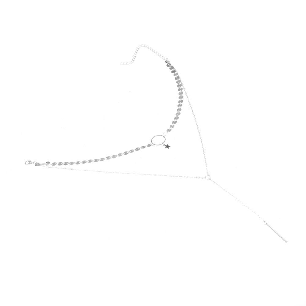 Pentagram Pendant Fashion Simple Women's Handmade Chain Clavicle Chain Necklace